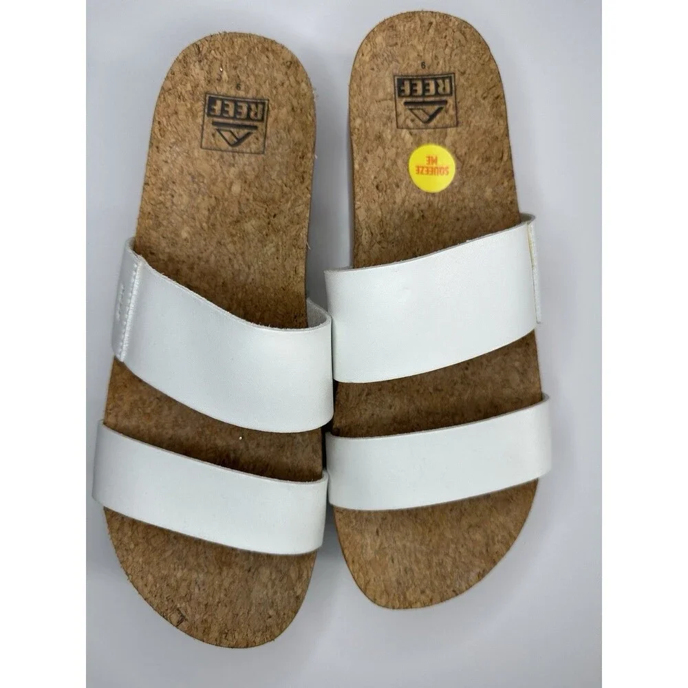 REEF  Vista Hi Platform Sandal Women's White Size 9 NWOT REEF